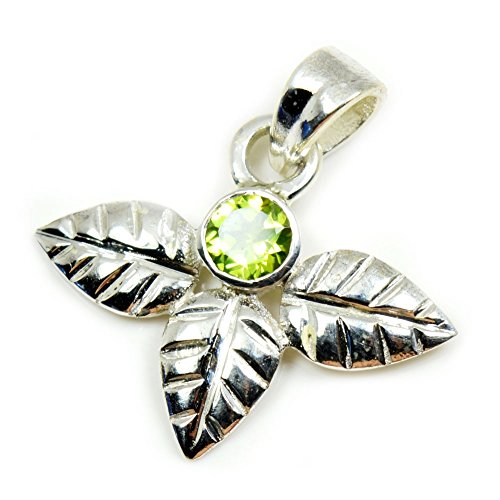 Pendentif en argent 925 et péridot vert naturel MSP-6 cadeau idéal