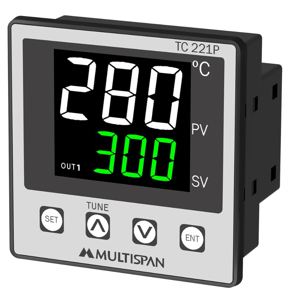 Multispan TC-221P Dual Display Fix input PID Controller 72 X 72 X 45 mm (Input-J/K)-image-12