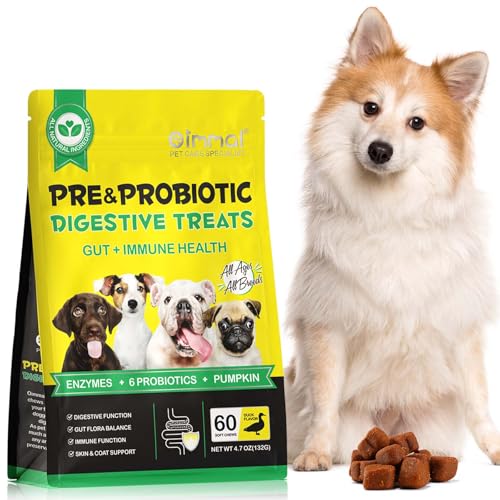 ClickAE Oimmal Pre & Probiotic Digestive Treats for Dogs 60 Chews