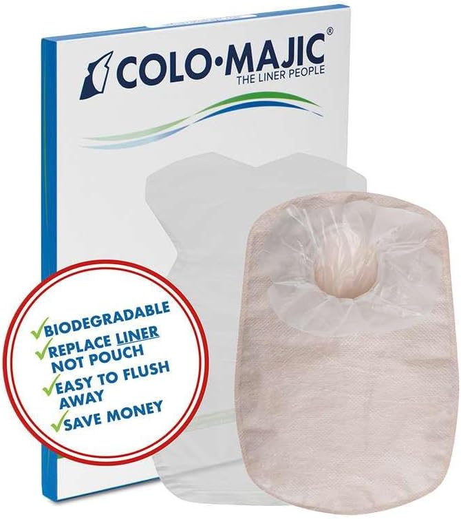 Bolsas de colostomía  100 unidades de fundas para bolsas de ostomía  Forros biodegradables para bolsas de colostomía  Suministros profesionales de