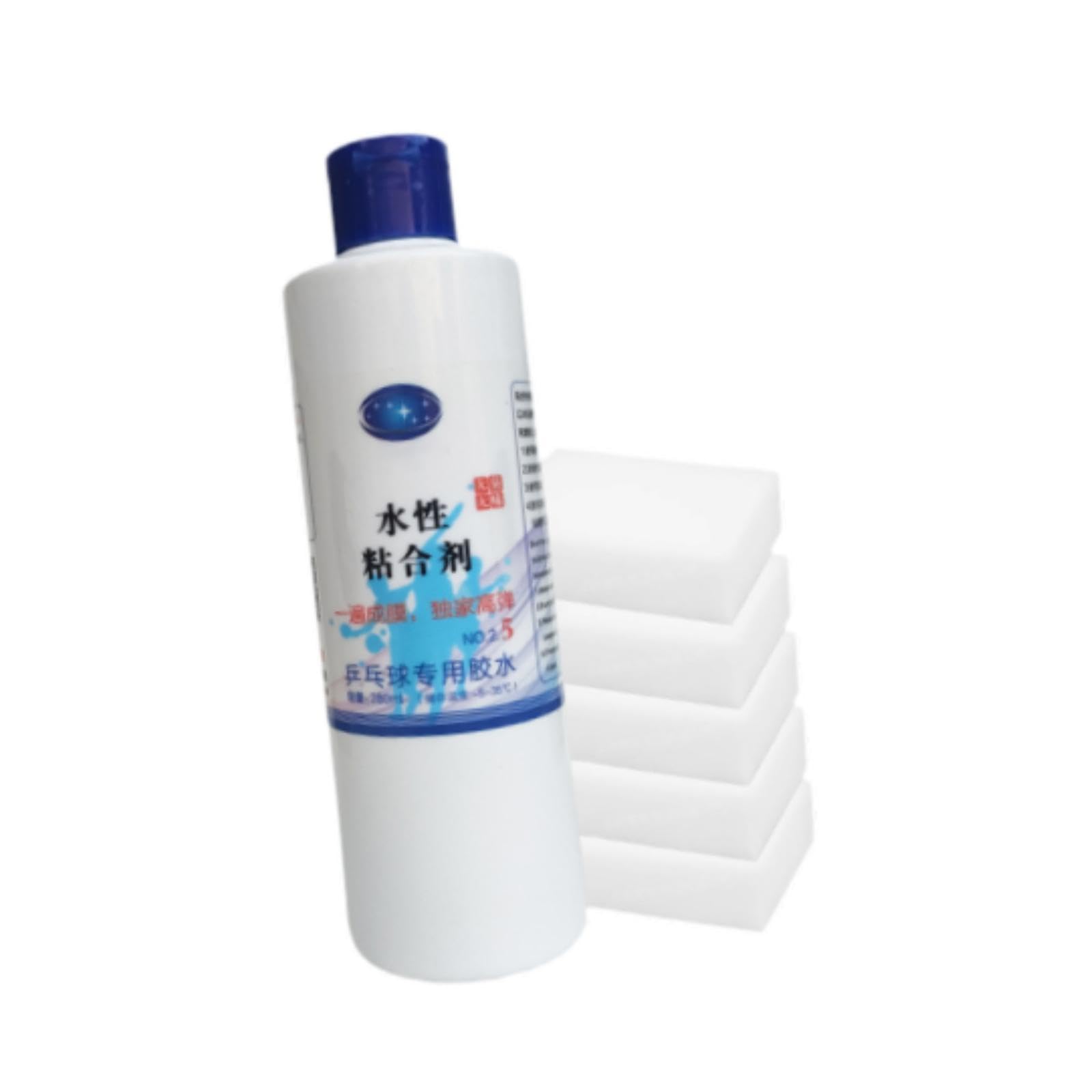 Colaxi Table Tennis Racket Glue, Table Tennis Glue Assembling Table Tennis Paddle, Rubber Glue, Ping Pong Paddle Glue with Sponges