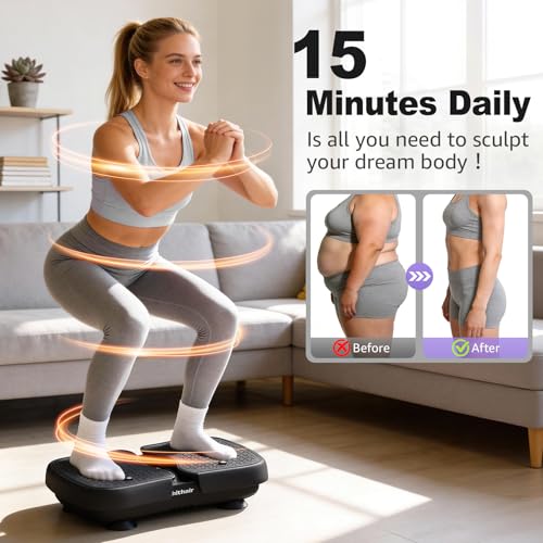 Plataforma vibratoria para ejercicio, mini plataforma vibratoria para drenaje linfático y pérdida de peso, 1 pieza miniatura 2