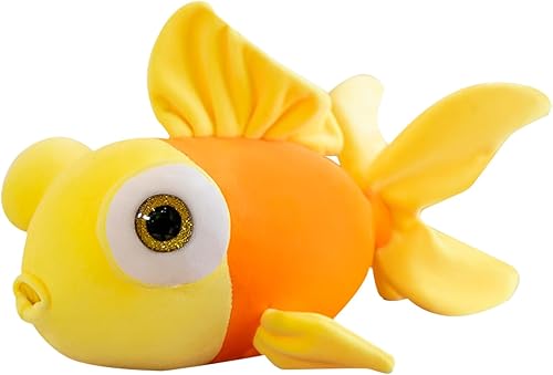 Miniatura 8 de zhidiloveyou Goldfish - Peluche de pez rosa para niñas y niños, 13.78 pulgadas