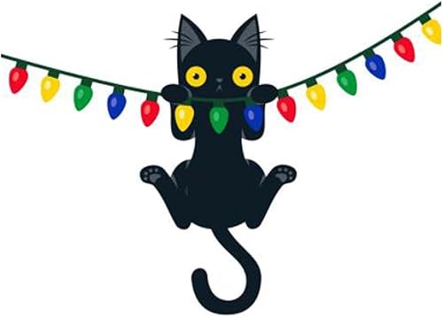 Miniatura 5 de Divertida lámpara de color de gato animal para mascotas, troqueles de metal, lámpara de Navidad, plantillas de corte de gato, plantillas para