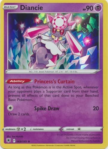 Diancie - 068/189 - Holo Rare - Sword & Shield - Astral Radiance
