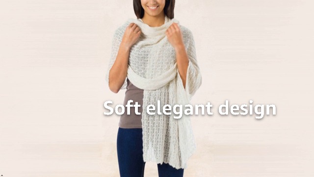 小物 ALPACA WOOL SUPER LIGHT KNIT STOLE 小物 ALPACA WOOL SUPER LIGHT KNIT STOLE Winter Lights Shawl