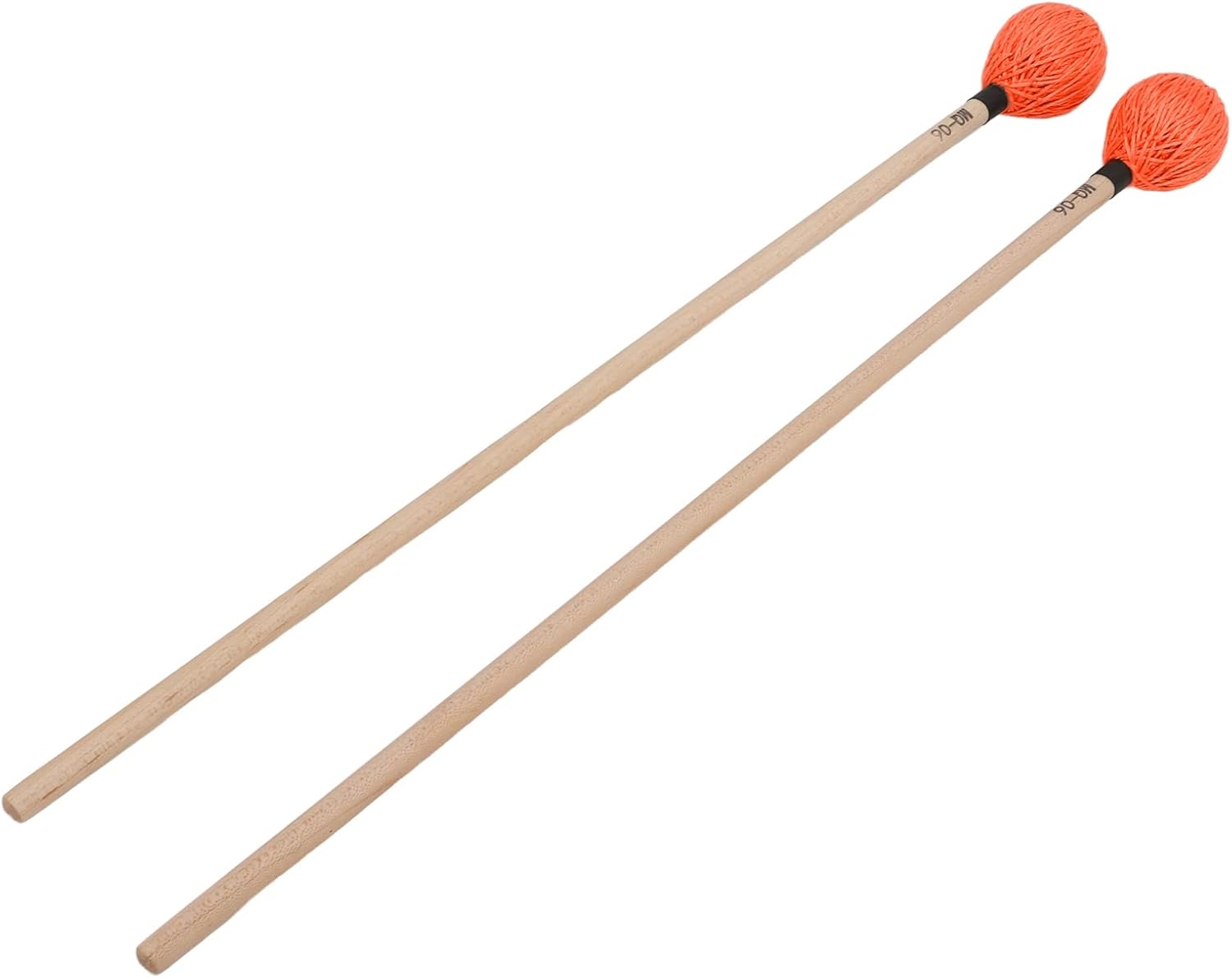 Keyboard Marimba Mallets, 1 Pair Playing Yarn Head Mallet Replacement Comfortable with Maple Handle for Beginner for Percussion Instruments(orange),Percussion accessories