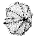 Parapluie de mariage en dentelle blanche – la structure est en alliage d'aluminium, un matériau résistant à la déformation et à la casse