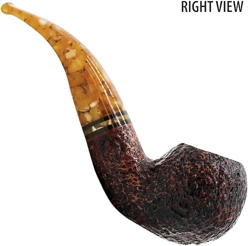 Miniatura 7 de Miele Honey Pipe - Tubos de madera hechos a mano Savinelli Tobacco Pipe con acabado rústico (642)