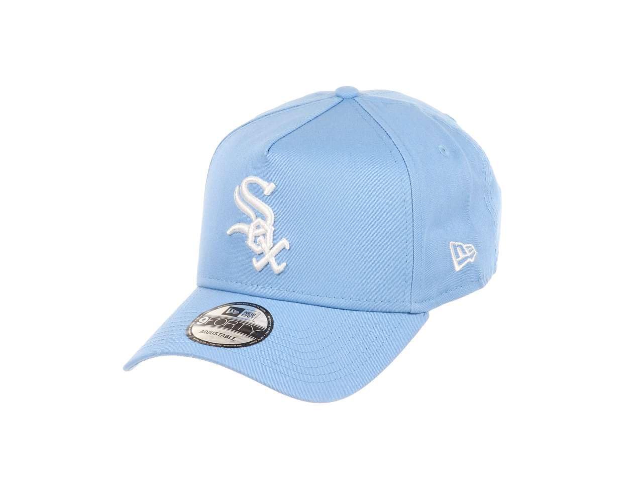 New Era Unisex 940-Whitesox-Skyblue#31408 Chicago White Sox Mlb Cooperstown Sky Blue 9Forty A-Frame Snapback Cap