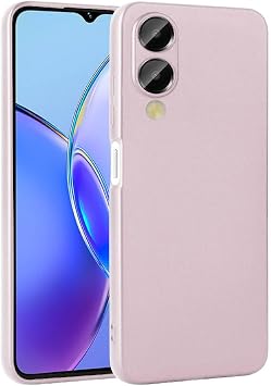 Zore Vivo ile uyumlu Y17S K l f Zore Premier Silikon Kapak Rose Gold