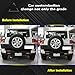 ECAHAYAKU LED Rear Bumper Reflector Light Compatible With Toyota FJ Cruiser 2007-2022 3-in-1 Function As Driving Light/Brake Light/Sequential Turn Signal light Smoke Lens