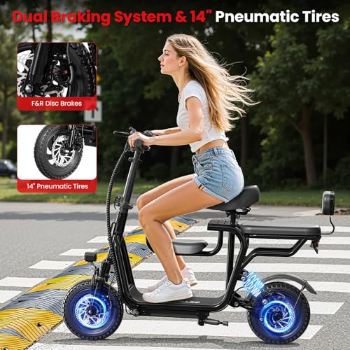 EILLEO 750W 3-Seat Scooter