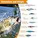 Fishing Advent Calendar 2025,24 Days Christmas Countdown with 24pcs Premium Lifelike Fishing Lures Collection, Ideal for Adult Men, Fishermenand All Fishing Enthusiasts