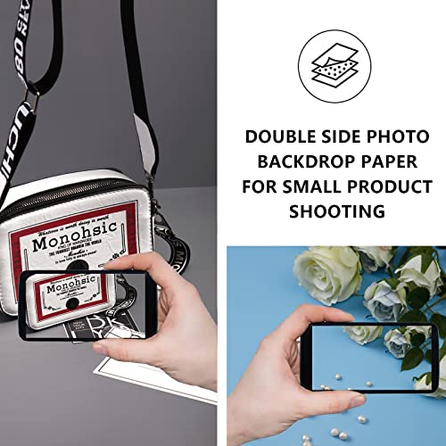 Beiyang Product Photography Backdrop Paper With T Stand, 22X35Inch Double Side 5Pcs 10 Patterns Waterproof Food Backdrops Paper, Tabletop Flat Lay Backdrops Photography For Food Jewelry Cosmetics #TOP4