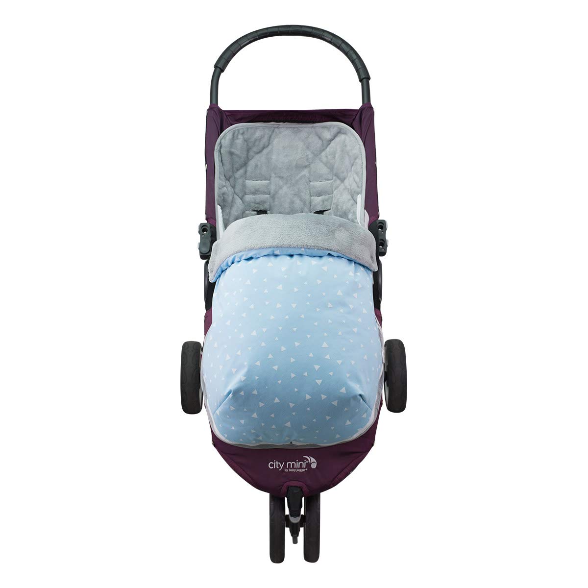 JYOKO KIDS Sacco per passeggino compatibile con Baby jogger City Mini, Joolz (BLUE SPARKLES, PILE)