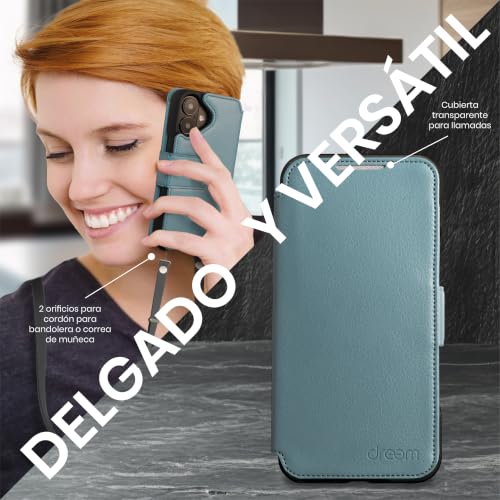 Funda Cartera iPhone 17 de piel vegana premium compatible con MagSafe 5