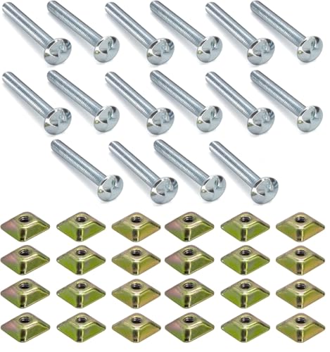 M8 x 2.5" Anti‑Theft Sign Post Mounting Hardware Kit for U‑Channel Posts