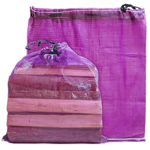 deebree 150-Piece 22x24-Inch Mesh Firewood Bags