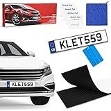 【Apto Para Todos Los Portamatriculas Remolque】: Nuestro juego de soportes para matrícula de 50 x 10 cm es adecuado para cualquier coche. Para acortar la matrícula coche acrilica, puede utilizar nuestra tabla de medición especial para matrículas para ajustar los lados de la portamatrícula, evitando así fácilmente el saliente del portamatrículas.