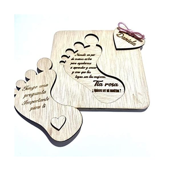 Regalo personalizado para pedida Quieres ser mi madrina o padrino - Regalo padrinos y madrinas personalizado - Imagen 5
