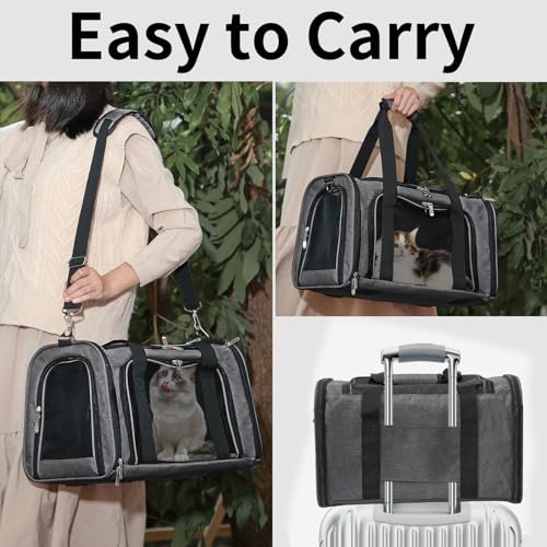 Image of Soft-Sided Cat /Dog /Pet Carrier, Collapsible Pets Travel Carriers