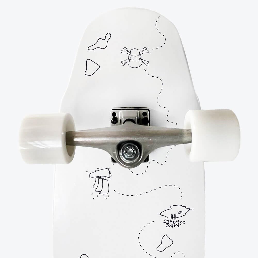 Atlantic Boards | Tabla de Surf SurfSkate Skark | Tabla 32' Blanca