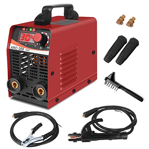 110 / 220V Display Digitale Saldatore LCD, Saldatore DC Inverter Saldatrice Mobile Con Portaelettrodo, Pinza Da Lavoro E Pennello (Toolbox)