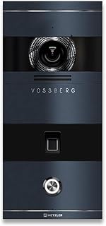 Metzler VDM10 2.0 Video Sprechanlage mit Kamera, Fingerprint, Smartphone App, SIP, LAN PoE, integrierte Türöffner Stromversorgung, Türsprechanlage für 1 Familienhaus, RAL7016 Anthrazit, Niko