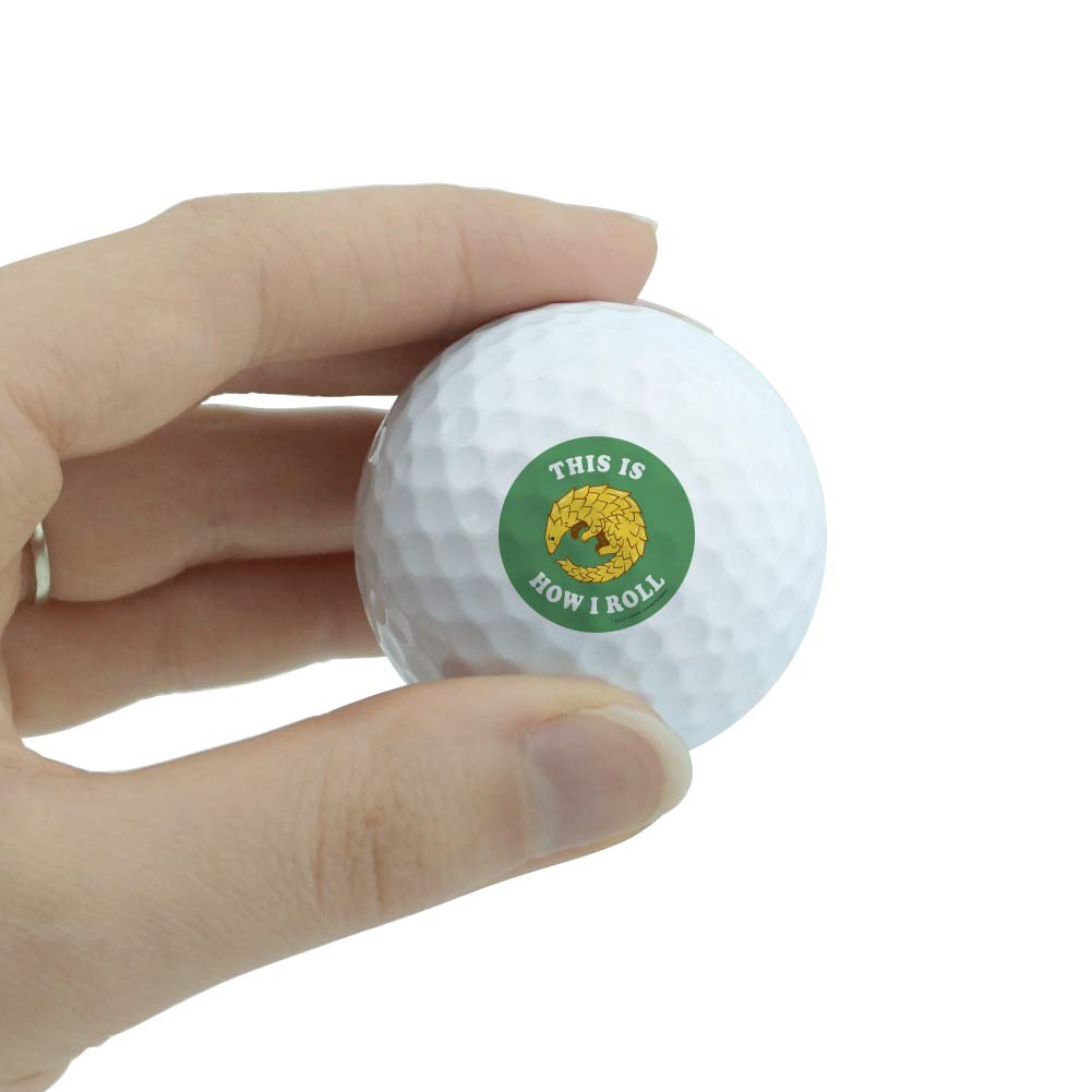 GRAPHICS & MORE This is How I Roll Armadillo Funny Humor Novelty Golf Balls 3 Pack