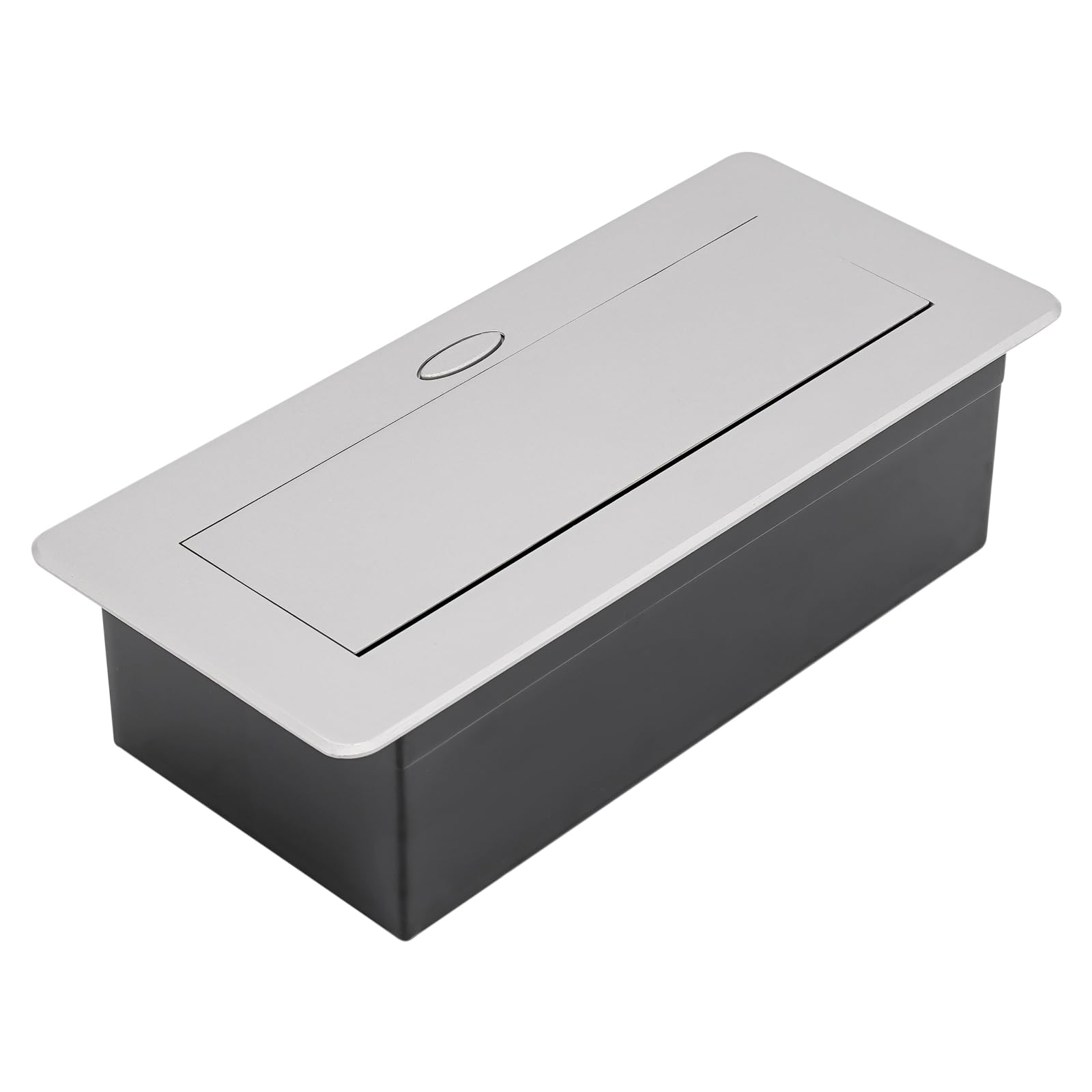 Gniazdko wpuszczane do zabudowy, 2-drożne, z 2 gniazdami USB typu pop-up