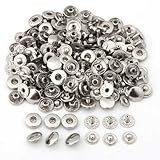  Sonline 50X Set Botones de Presion Cierre Metal Fornituras para Pulsera