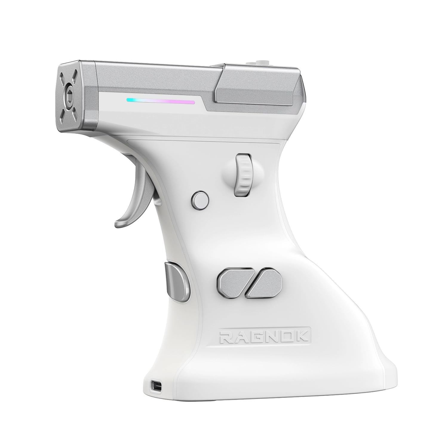 ErgoStrike7: Next-Gen FPS-Gaming-Maus mit Rückstoßfunktion (Schwarz) – FPS-Pistolengriffmaus, ergonomisches vertikales Design, kabellos/kabelgebunden über USB für PC-Spieler (Weiß)