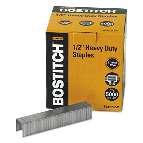 Agrafes de qualite superieure Bostitch SB351/2-5M acier renforce lot de 5000