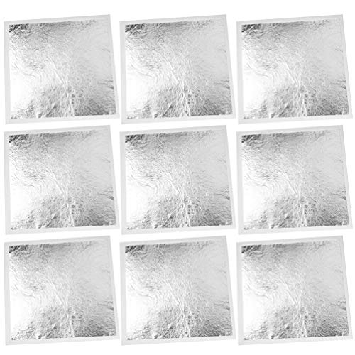 BESPORTBLE Artistic Silver Foil Leaves 200pcs Imitation Foil for Frame Furniture Decor