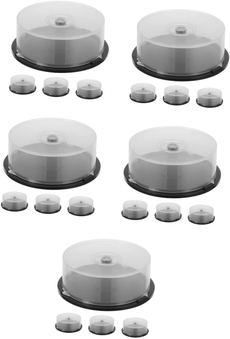 5sets CD Storage Bin Clear CD Case DVD Case Storage Disc Binders Empty CD Cases DVD Rack Fireproof DVD Storage CD Holders Disc Station Clear CD Storage Bathroom Storage Pp 4pcs*5