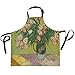 Van Gogh - Delantal ajustable con 2 bolsillos, correa ajustable para el cuello para mujeres y hombres, cocina, limpieza, trabajo, hornear, jardinería