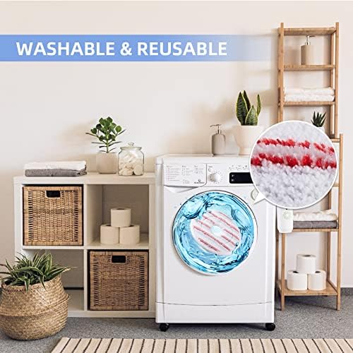 AGOOG 6 Pack Mop Head Replacement for Vileda Spin and Clean Mop, Washable Microfiber Mop Refill for Floor Cleaning Kit