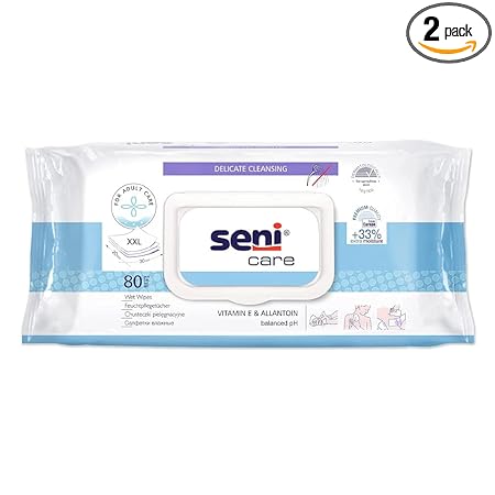 Seni Care Wet Wipes (Xxl) 80 Pcs - pack of2