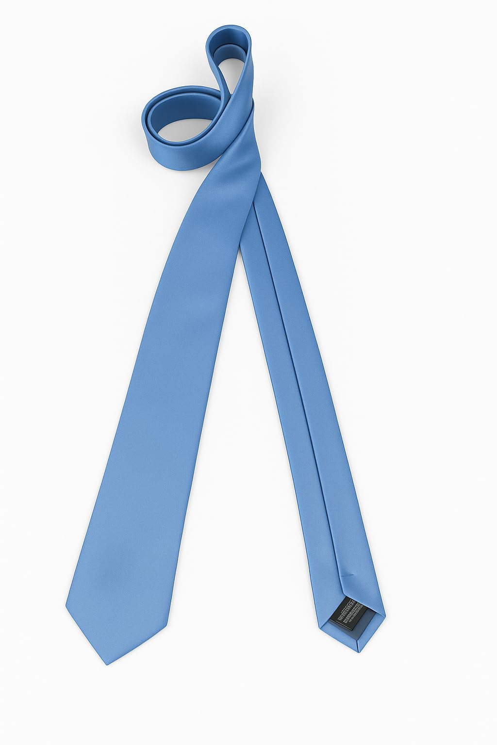 Remo Sartori - Schmale Krawatte aus Seide, einfarbig, Breite 6 cm, hergestellt in Italien, für Herren, hellblau, Einheitsgröße