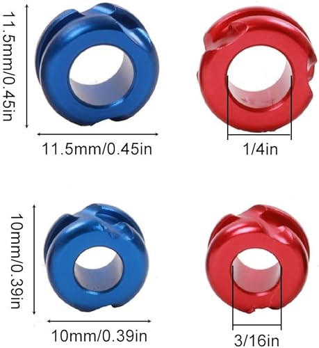 Miniatura 15 de 4PCS Bow Sight Peep, 1/4" 3/16" aleación de aluminio Peep Sight Archery Accesorios para arco compuesto