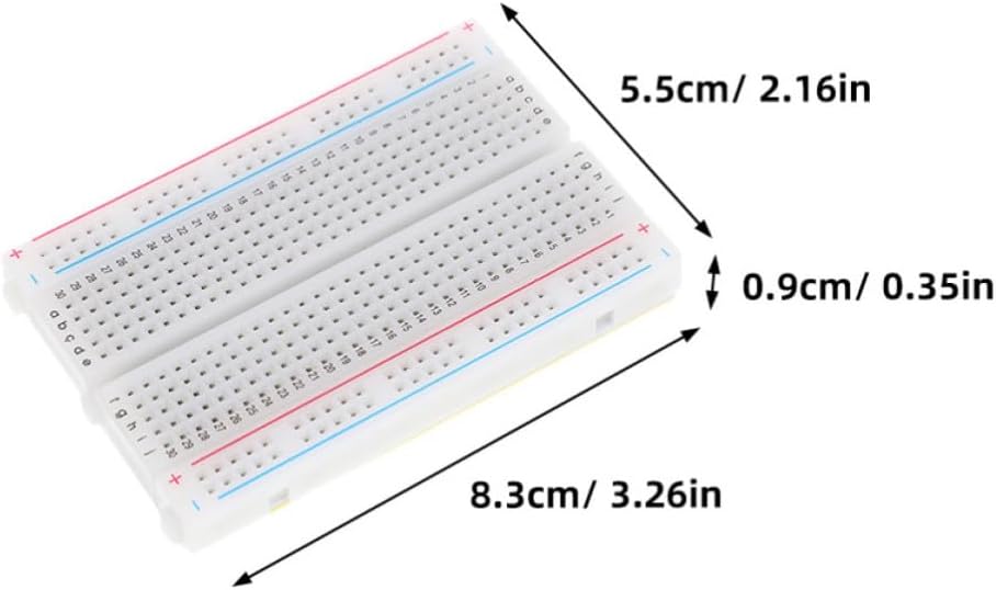 4 Pack 400 Point Mini Breadboard ABS Solderless Board