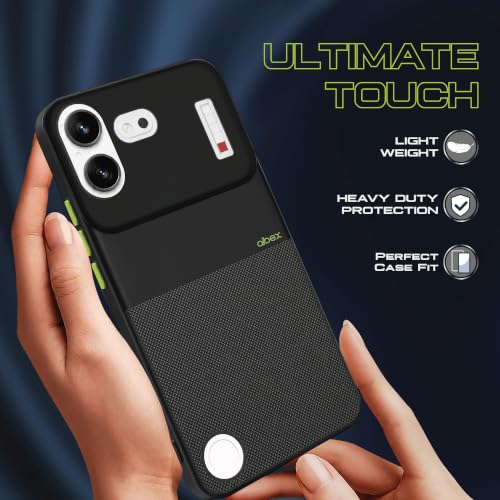 Image of AIBEX Premium Back Cover Case Compatible for Nothing 4B 5G | Scratch & Drop Tested Shockproof Matte Texture Case with Soft Microfibre Lining | Slim Fit Cover with Anti-Scratch - Black