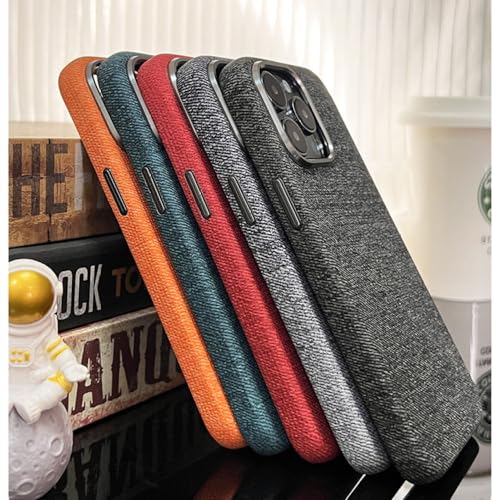 Coque iPhone 13 Pro magnétique étui cuir PU gris avec protection caméra métal