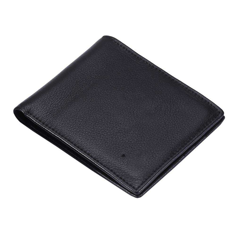 Smart Wallet Antifurto, Allarme Anti-Perdita con Bluetooth 4.0 per Uomo Pelle Nera, Batteria Ricaricabile, Porta Carte Regalo da Uomo,Nero