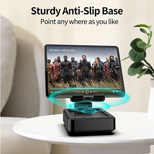 Image of JTEMAN Tablet Stand with Bluetooth Speaker, Adjustable Foldable Desk Dock