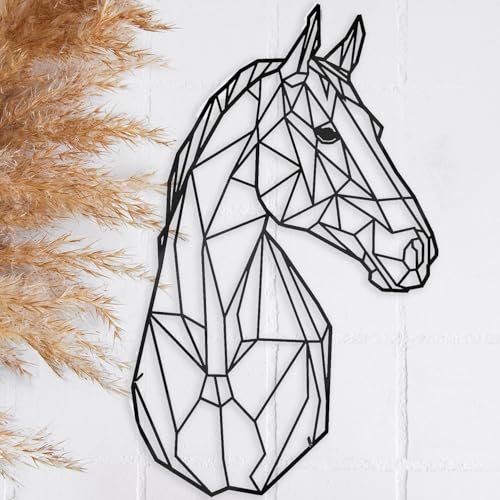 Metall Deko Wandskulptur Schwebende Wandskulptur Schatten Stahl (43 x...