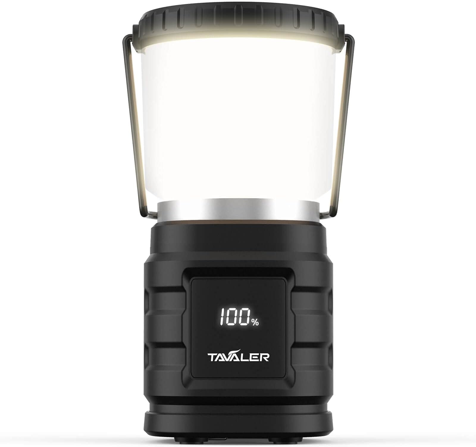 LED Campinglaterne – 300 LM, Dimmbar, Wiederaufladbar, IPX5 Wasserdicht, Mit USB-C