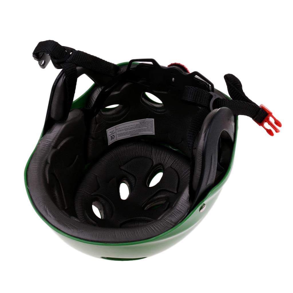 Casco di Sicurezza Wakeboard Kayak Canoa Protezione Orecchio Verde
