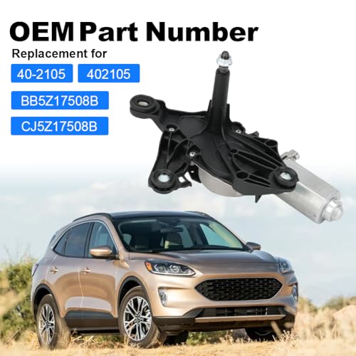 Image of Rear Windshield Wiper Motor Compatible with Ford Escape 2013-2019